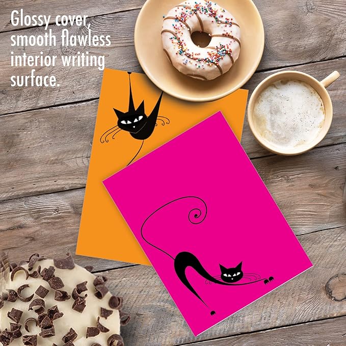 The Best Card Company - 10 All Occasion Blank Cat Cards (4 x 5.12 Inch) - Cute Assorted Bulk Card Set - YoCats M3962