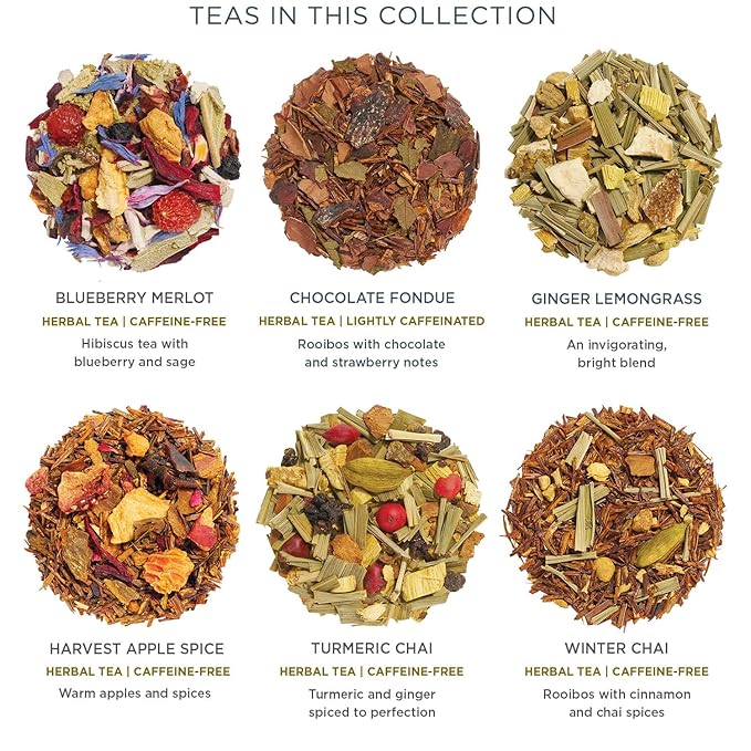 Tea Forte Tea Advent Calendar Gift Set; 12 Individually Wrapped Handcrafted Assorted Pyramid Infuser Tea Bags with Numbered Doors, Winter Chalet
