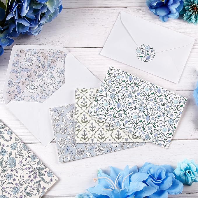 Blank Cards with Envelopes All Occasion 30-Blank Note Cards with Envelopes & Stickers Botanical Floral Design 4” x 6” Blank Greeting Cards Stationary Cards set, Wedding, Baby Gifts & Bridal Shower
