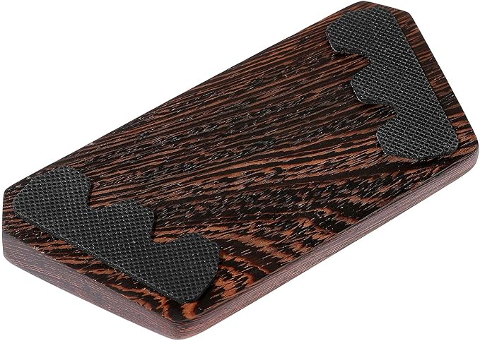 Wooden Keyboard Wrist Rest and Mouse Pad - Solid Wood Palm Guard for Keyboard and Mouse - Wenge, 6.9in