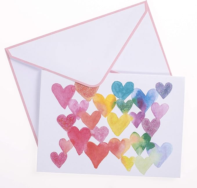 Graphique Boxed Cards, Love in Color – Includes 16 Cards with Matching Envelopes and Storage Box, Cute Stationery Made on Durable Cardstock, Cards Measure 3.25” x 4.75”