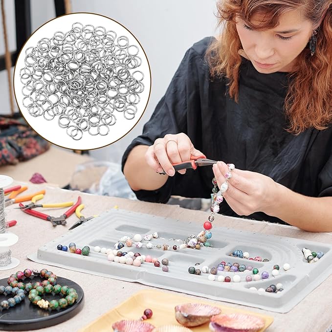 1350 Pcs Jewelry Making Accessories Set Jewelry Repair Kit jewelrys findings Includes Lobster Claw Clasps Bead Tips Knot Covers Open Jump Ring Connectors for DIY Jewelrys Making Gold & Silver