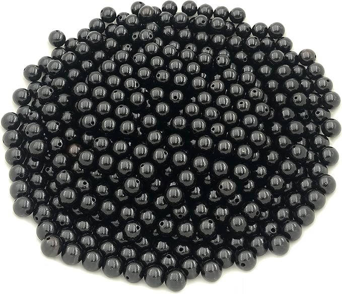 CarpenterC 200pcs 6mm Gorgeous Natural Round Polished Rosewood Loose Beads for Jewelry Making DIY Handmade Crafts