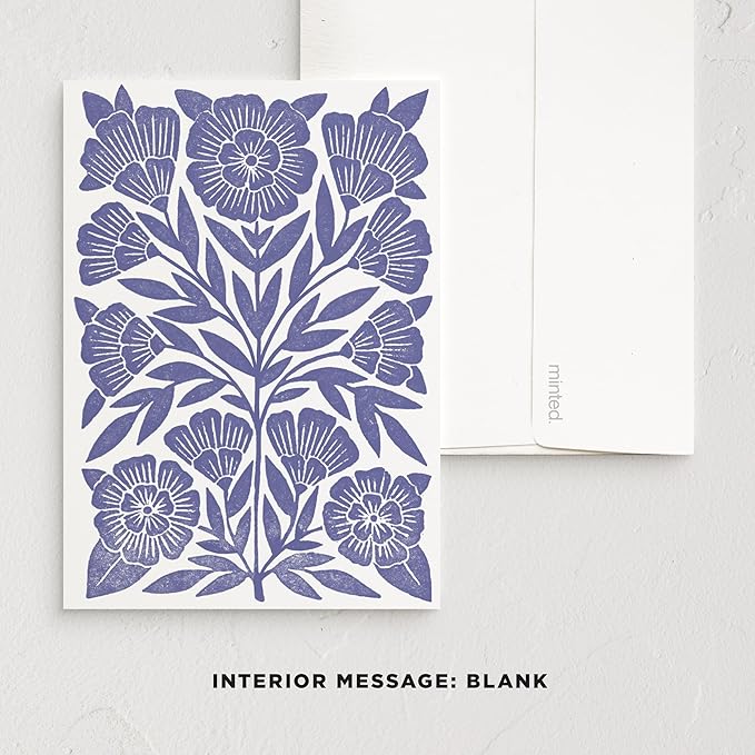 Minted Delight Greeting Cards Pack, Set of 5, Blank Notes with Envelopes, Chic, Stylish & Curated Folded Blank Stationery with Envelopes, Inspired Designs, Designed by Independent Artists
