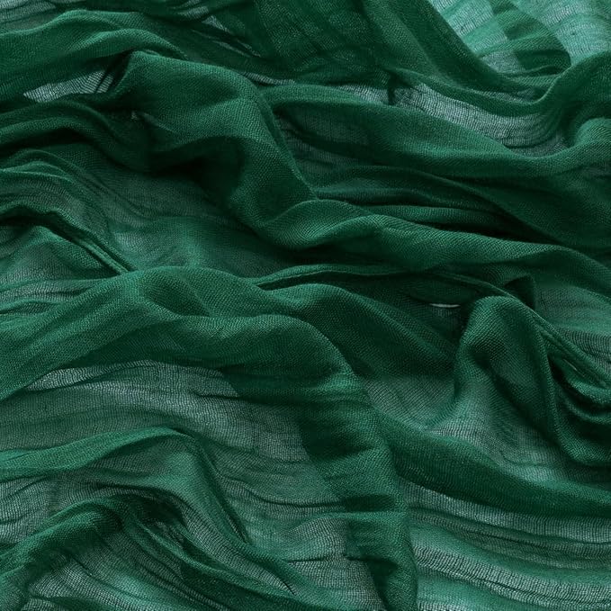 20 Pack Emerald Green Cheesecloth Napkins Spring Cloth Napkins Set of 20 Dinner Napkins Bulk 21x21 Inches for Wedding Bridal Shower Baby Shower Valentine's Day