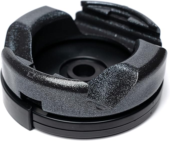 GoDonut Plus+ Glazed Phone Stand (Swivel Base) - Portable Mount Accessory - Charging Port Access - Compatible with Tablet, iPhone & Most Smartphones - Black