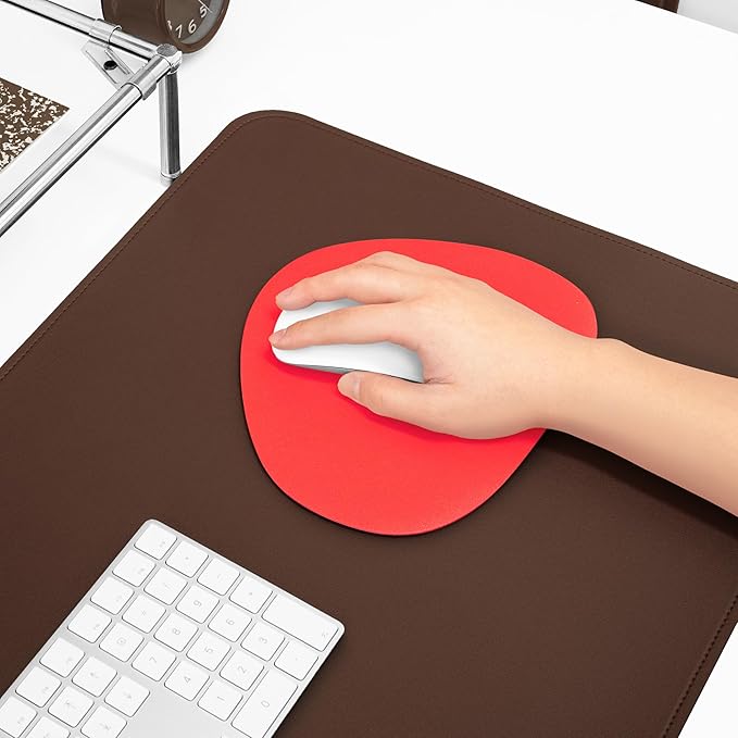 Mouse pad, Non-Slip Washable Waterproof Computer Mouse pad (Red Grapefruit Coral)