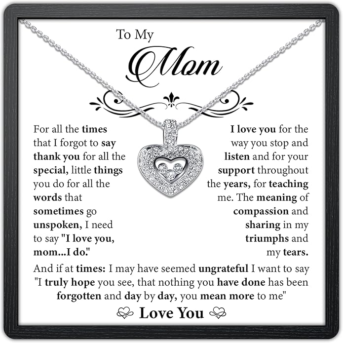 TRYNDI To My Best Mom Necklace for Women - Mom Christmas Gifts from Son, Mothers Day Necklace, Gifts for Birthday, Valentine's Day Jewelry for Mother
