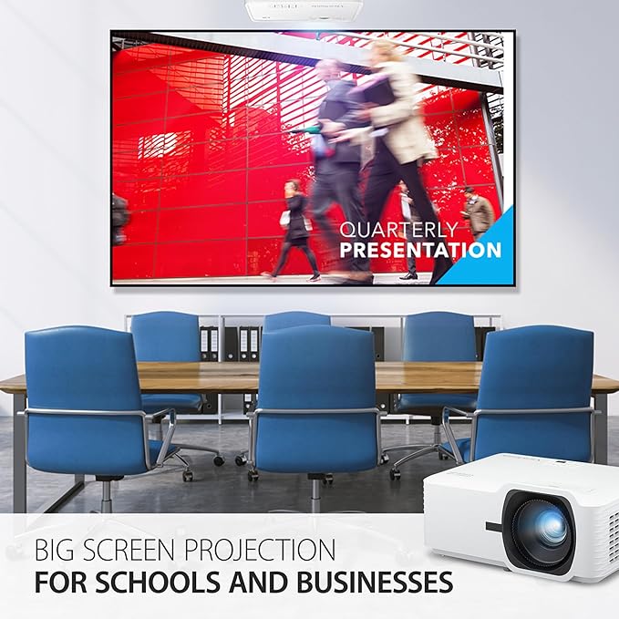 ViewSonic LS740W 5000 Lumens WXGA Laser Projector with 1.3x Optical Zoom, H/V Keystrone, 360 Degrees Projection for Auditorium, Conference Room, and Education