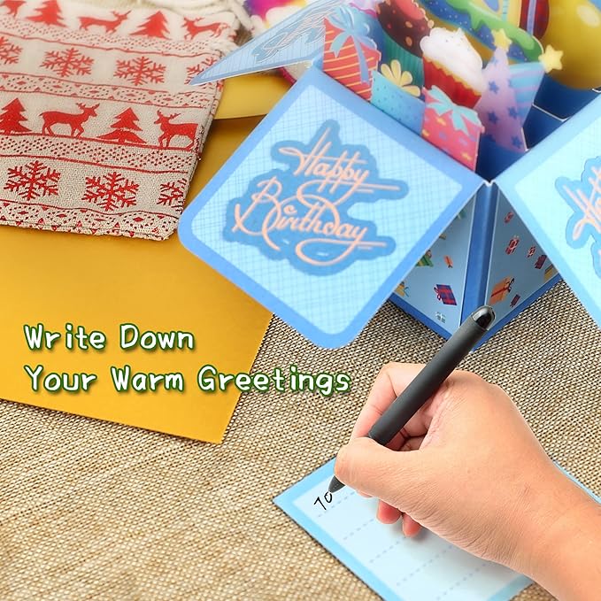 3D Pop-Up Happy Birthday Cards – Fun & Unique Greeting Cards with Envelopes & Message Tag - Gift for Son, Daughter, Mom, Dad, Wife, Husband, Girlfriend, Boyfriend! Celebrate in Style!