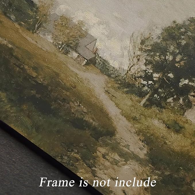 uniro Farmhouse Rustic Canvas Prints - Vintage Oil Painting Art Pictures for Bedroom Bathroom Decor (8" x 10" - UNFRAMED)