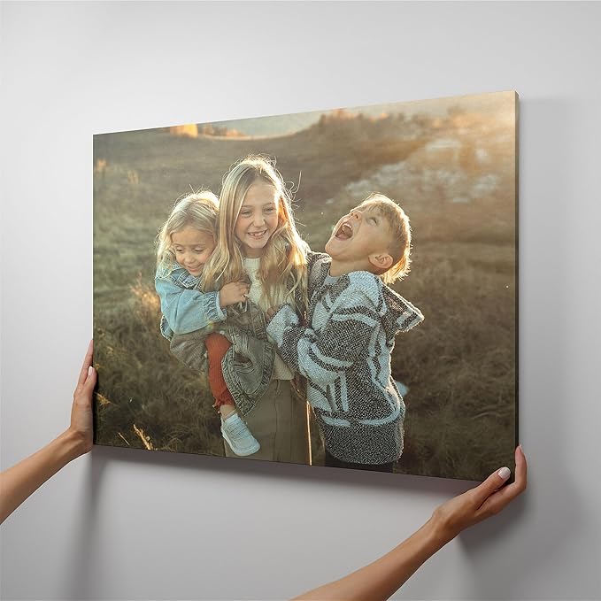 Mixtiles Custom Canvas With Your Photos – No-Nails, Magnetic Hanging System - Wall Frames, Personalized Prints, Perfect Home Decor Gift – 27×20 Single Tile