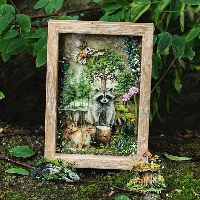 150Pcs Forest Scrapbook Stickers for Journaling,Plant Animal Junk Journaling Sticker,Botanical Nature Stickers for Scrapbooking Supplies,Junk Journal Supplies.(Forest House