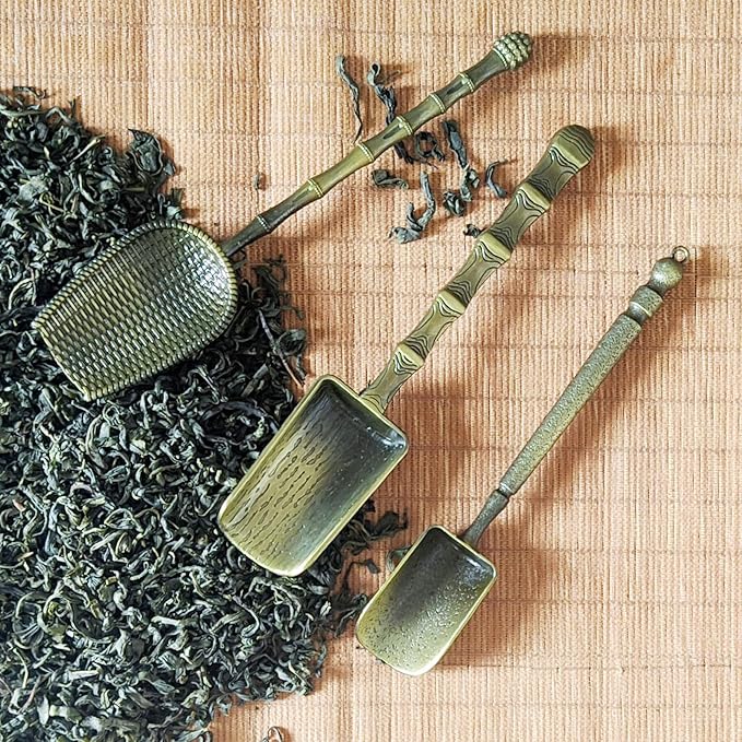 Tea Scoop Vintage Spoons Long Handle Measuring Spoon For Loose Tea,Coffee, Herb,set of 3