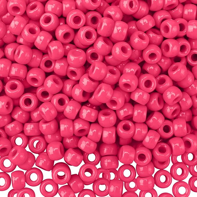 QPIXVB 1100PCS Pony Beads,Beads for Jewelry Making Bracelets Making Friendship Bracelet Hair Beads Kit for Crafts Cute Bulk Pony Beads for Keychain Necklace Making