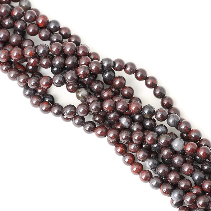 45PCS 8mm Natural Brecciated Jasper Round Loose Beads for Jewelry Making DIY Bracelet Necklace Materials 1 Strand 15"