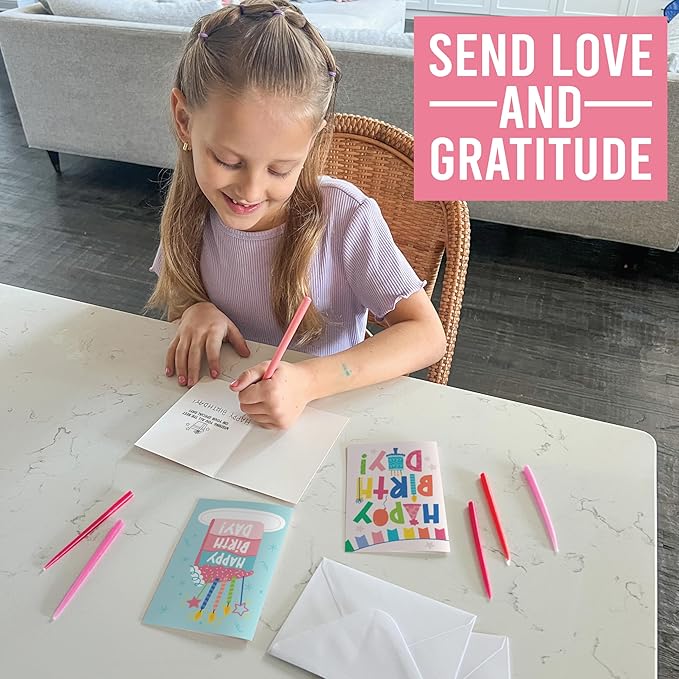 Hadley Designs Happy Birthday Cards Bulk with Envelopes - 54 Assorted Birthday Cards for Kids & Adults, Bulk Greeting Card Pack for Office, Generic Bday Notecards with Envelopes, Designed in USA