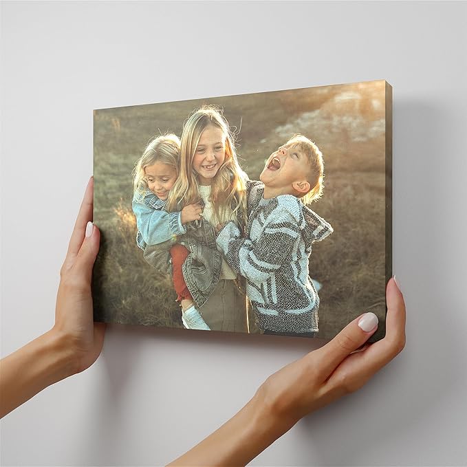 Mixtiles Custom Canvas With Your Photos – No-Nails, Magnetic Hanging System - Wall Frames, Personalized Prints, Perfect Home Decor Gift – 11×8 Single Tile