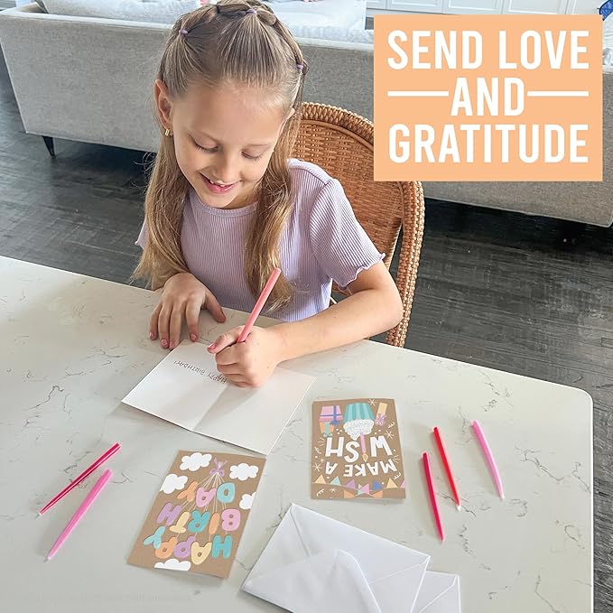 Hadley Designs Happy Birthday Cards Bulk with Envelopes - 24 Assorted Birthday Cards for Kids & Adults, Bulk Greeting Card Pack for Office, Blank Generic Bday Notecards with Envelopes, Designed in USA