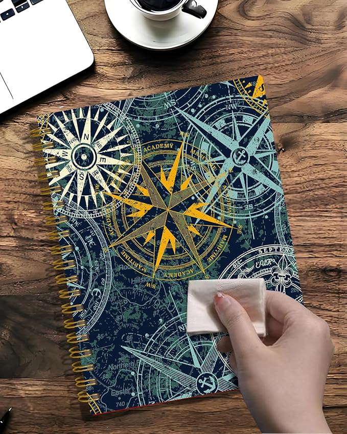 Spiral Journal Notebook,A5 Hardcover Lined Journals for Women 6 x 8.3 in,60 Sheets 120 Pages Thick Paper,Cute College Ruled Writing Notebook for Office Work School(Machinery)