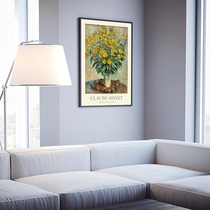 Claude Monet Prints, Museum Gallery Exhibition Poster, Claude Monet Art Works, Claude Monet Poster Prints, Vintage Print, Home Office Wall-Decor (Collection 1) - 16x20 Inches