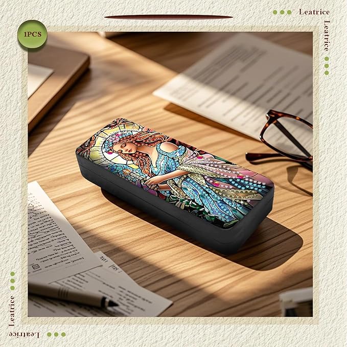 Leatrice Diamond Art Kits for Adults Small Diamond Painting Kit Gem Art Paint by Diamonds Dot Eyeglasses Case 5d Diamond Art DIY for Beginner Women Beauty