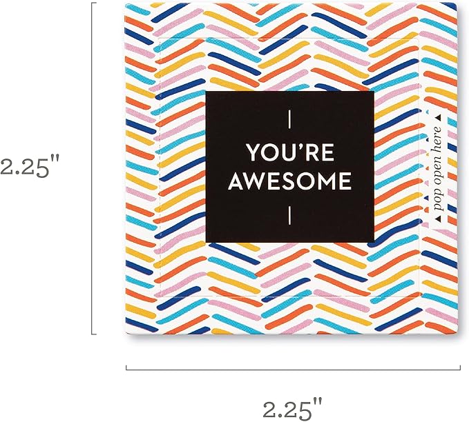 Compendium ThoughtFulls Pop-Open Cards — 4-Pack of You're Awesome, You Matter, Be Strong, Life Is Beautiful — 120 Pop-Open Cards, Each with a Different Message Inside