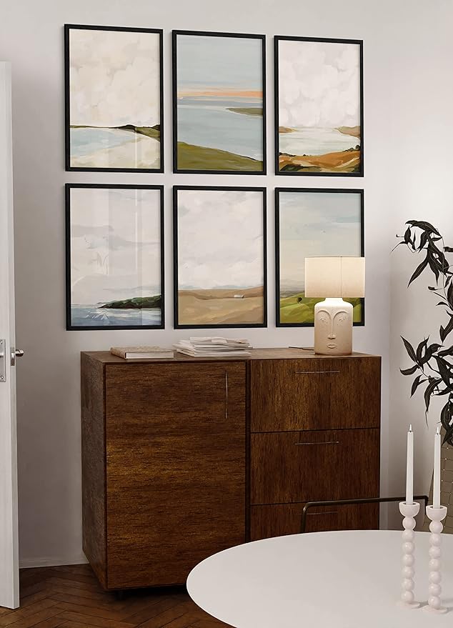 Haus and Hues 20x30 Black Oak Wood Picture Frames Set of 25 - Premium Bulk Picture Frames 20x30 Bundle - Elegant Gallery Wall Frame Set for Posters, Art Display - Ideal for Wall Decor in Home & Office