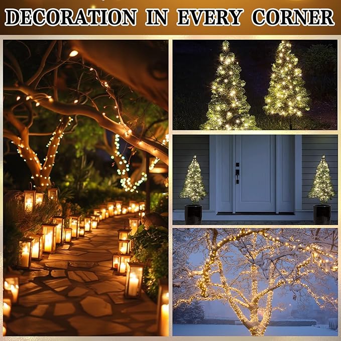 Boltigen Soft Twinkle Lights, 50 LED Slow Twinkling, 5mm Wide Angle Christmas Lights, UL Certified 14.5Ft Extendable for Home Garden Indoor Outdoor Use Party Wedding Day Decoration