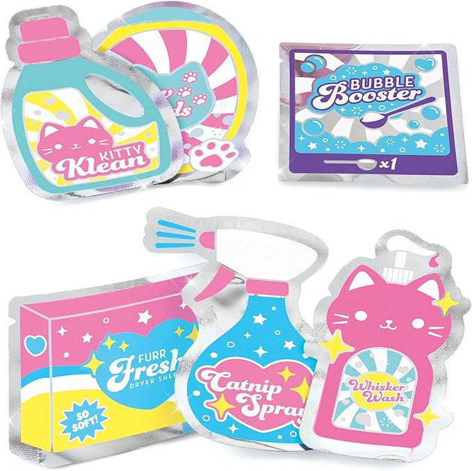 Make It Real: Purr-FECT Wash 'N Bead Bracelets - 141pc, DIY Jewelry Craft Kit, Design-Make 5 Charm Bracelets, Spin to Style, Bead Cleaning, Kids 8+