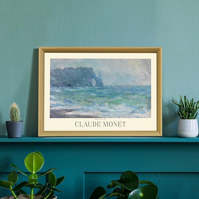 Claude Monet Prints, Museum Gallery Exhibition Poster, Claude Monet Art Works, Claude Monet Poster Prints, Vintage Print, Home Office Wall-Decor (Collection 1) - 16x20 Inches
