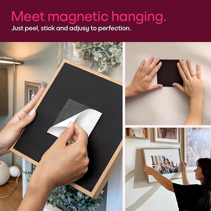 Mixtiles Official - Custom Photo Tiles - Personalized Printed Photos - Magnetic Wall Frames - Adhesive Sticker, No Nails - Various Sizes and Frames - XL-Portrait-set-Tile - Black Frame