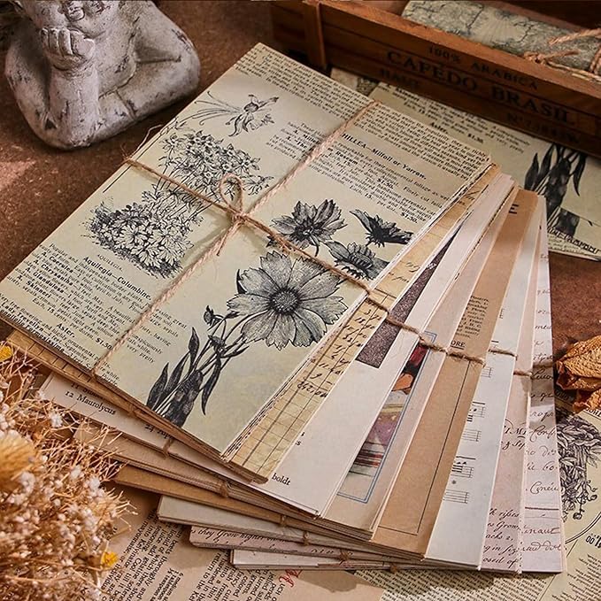 240 Sheets Collage Material Vintage DIY Scrapbook Paper Journaling Scrapbooking Supplies for Notebook Decor Cottagecore Picture Frames DIY Bullet Journal Artwork Art Collage