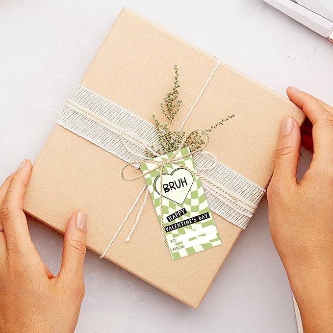 Tweens Slang Valentine’s Day Cards, 36 Pcs Funny Valentines Exchange School Set with Strings, Cool Teen Valentine Cards for School Class Party Favors Middle School Gift Ideas