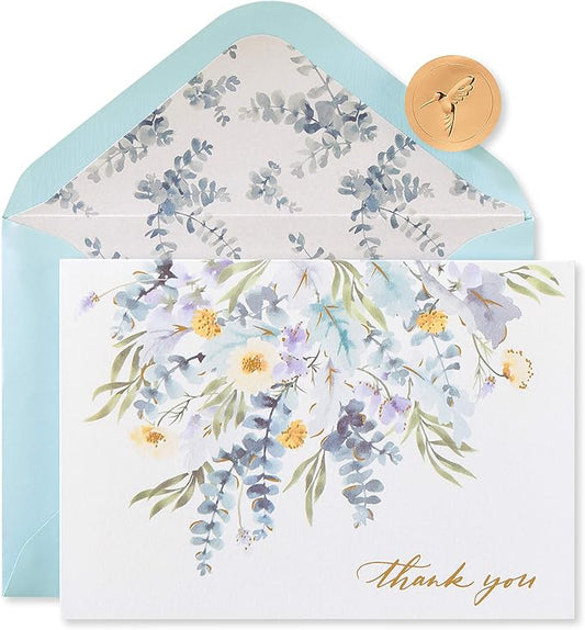 Papyrus Sympathy Thank You Cards with Envelopes, Leaves (12-Count)