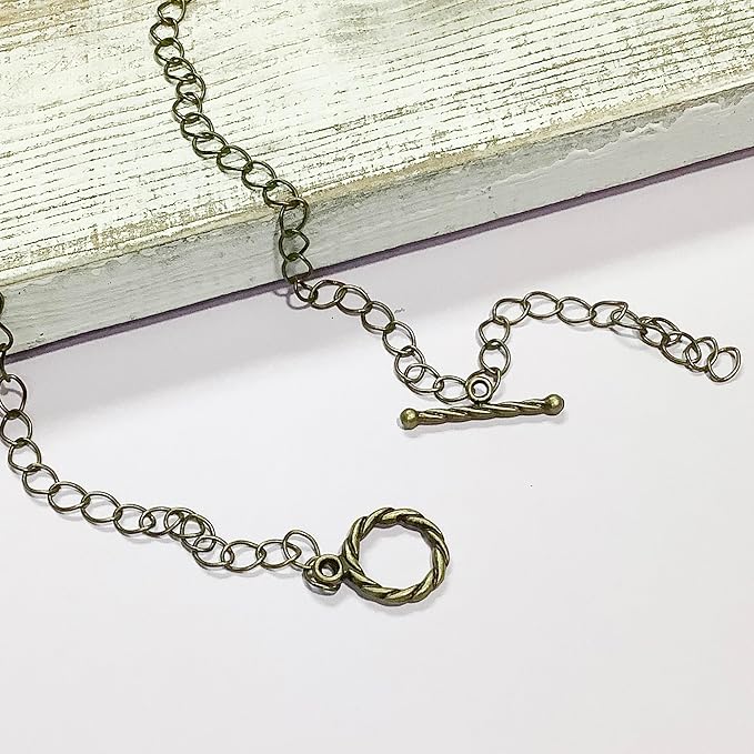 Heather's cf Bronze Swirl Toggle Clasps Toggle Findings for Bracelets 100 Set