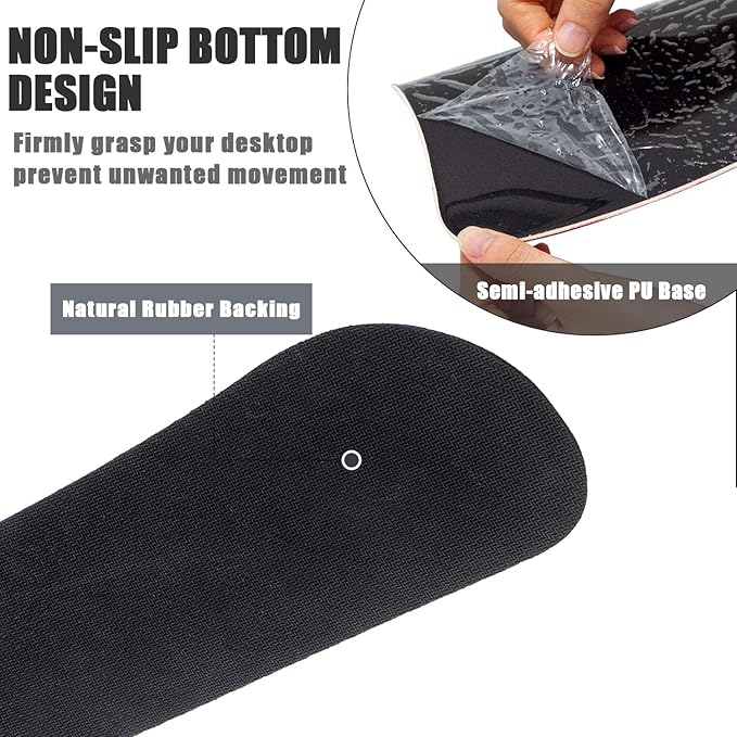 RICHEN Keyboard Wrist Rest and Mouse Pad with Wrist Support, Memory Foam Set for Gaming and Office, Comfortable & Lightweight for Easy Typing & Pain Relief (White Butterflies)