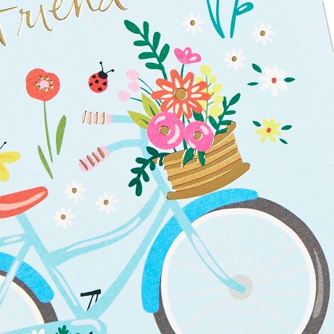 Hallmark Birthday Cards Assortment, 16 Cards with Envelopes (Bicycle, Cactus, French Bulldog, Ice Cream)