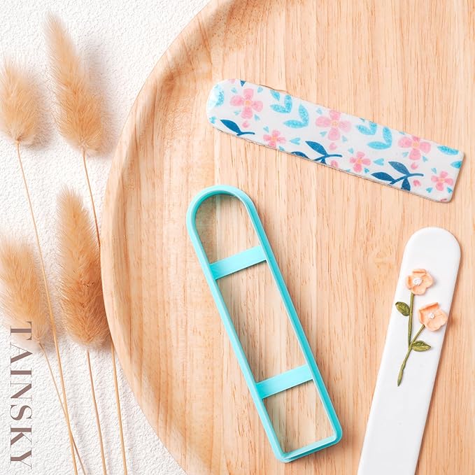 Bookmarks Polymer Clay Cutters, Bookmark Creator for Polymer Clay Jewelry, 5 Pcs Reading Clay Cutters for Making Earrings Jewerly, Clay Earring Cutters, Polymer Clay Earrings Tools