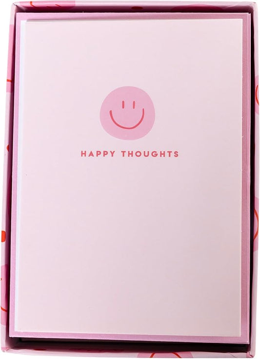 Graphique Smiley Face Boxed Cards, 16 Pack Set, All Occasion Greeting Cards with Envelopes, Blank Inside for Personalized Notes, 3.25" x 4.75"