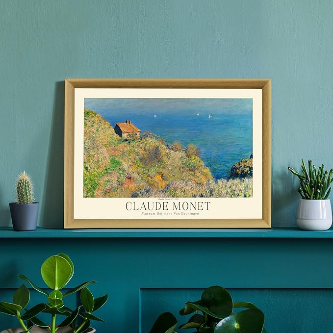 Claude Monet Museum Gallery Exhibition Poster - Art Works Prints, Vintage Print for Home Office Wall Decor (Collection 1) - 24x36 Inches