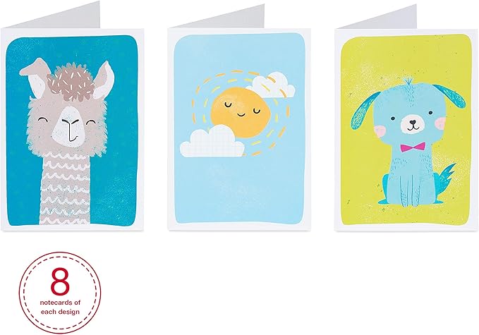 American Greetings Assorted Blank Cards, Cute Animals and Icons (48-Count)