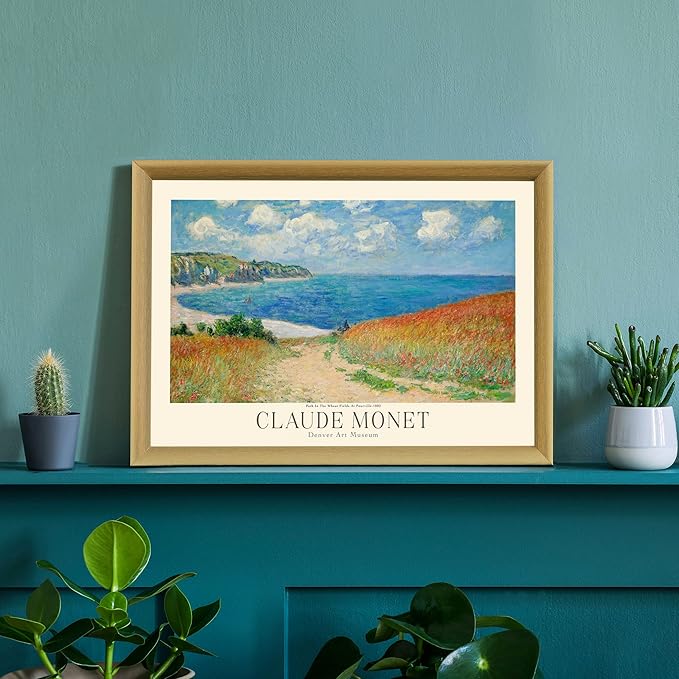 Claude Monet Prints, Museum Gallery Exhibition Poster, Claude Monet Art Works, Claude Monet Poster Prints, Vintage Print, Home Office Wall-Decor (Collection 1) - 24x36 Inches