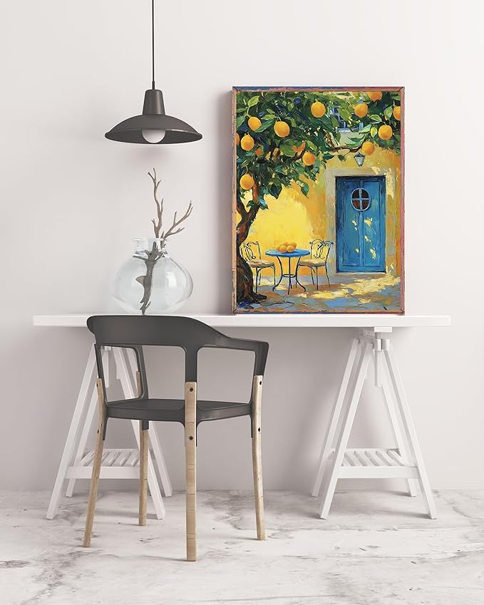 Lemon Tree 5D DIY Diamond Painting Kits for Adults, Diamond Art Kits for Beginners, Full Drill Dot Painting Gem Art Kits for Home Wall Decor11.8 x15.7 Inch