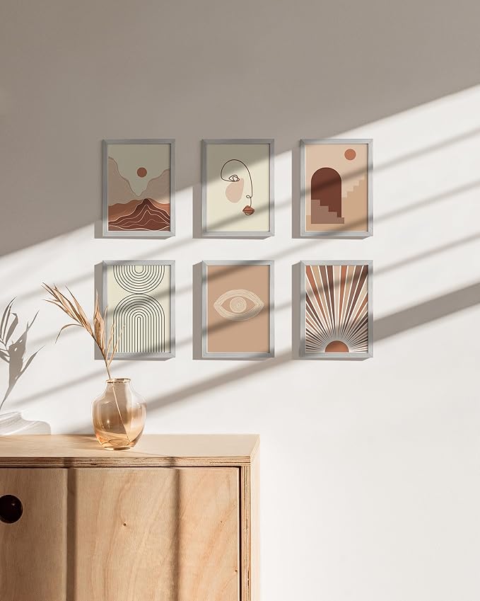 HAUS AND HUES 5x7 Silver Metal Picture Frames - Bulk Frames 5X7 - Features Premium Aluminum, Vertical Hanging, Easel Back for Tabletop, Home, Office (5x7 in, Silver, Set of 25)