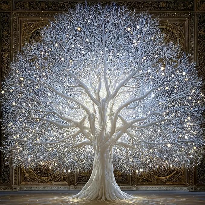CSZPPQAF 5D Diamond Painting Kits for Adults, Luminous Tree of Life Diamond Art Kits for Adults Beginner, DIY Full Drill Gem Art Paint by Diamonds Dots Crafts Kits for Home Decor 13.7x13.7Inch