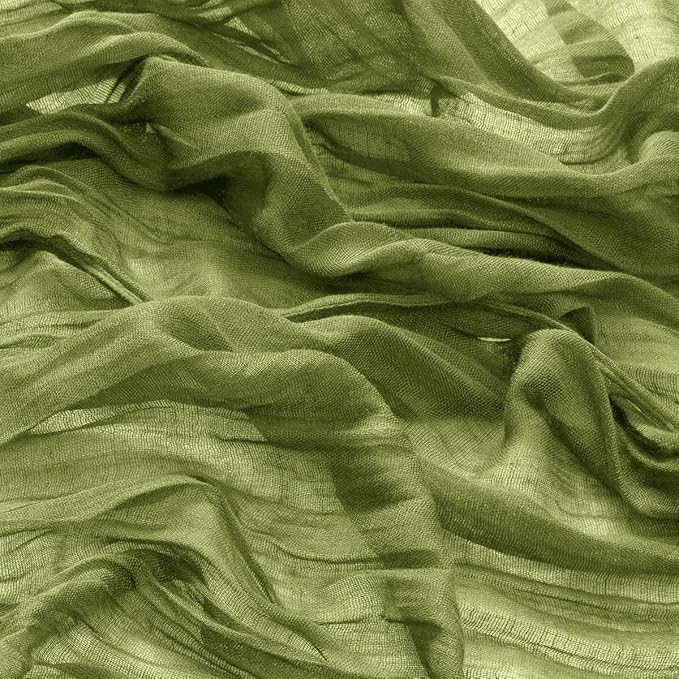 20 Pack Olive Green Cheesecloth Napkins Spring Cloth Napkins Set of 20 Olive Dinner Napkins Bulk 21x21 Inches for Wedding Bridal Shower Baby Shower Valentine's Day