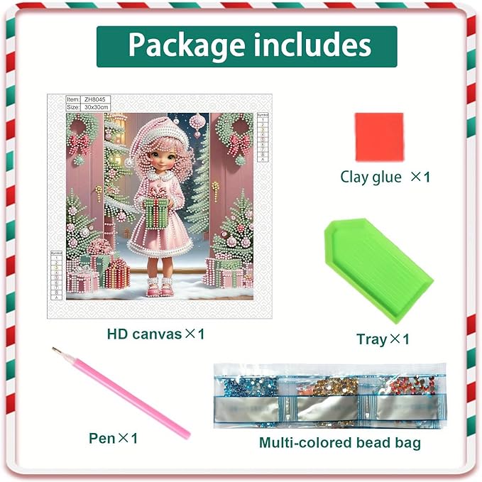 Tontut Diamond Painting Kit for Adult Beginners, Ladies 5D Special Diamond DIY Crystal Rhinestone Crafts for Home Wall Decoration