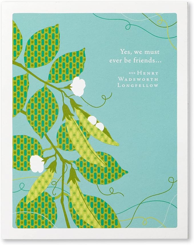 Compendium Positively Green 4-Pack of Friendship Cards – Perfect Pairs (Four Different Designs, One Card Each, with Envelopes)