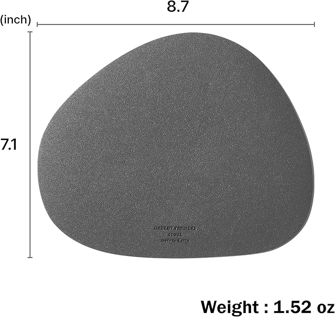 Mouse pad, Non-Slip Washable Waterproof Computer Mouse pad (Dark Grey)